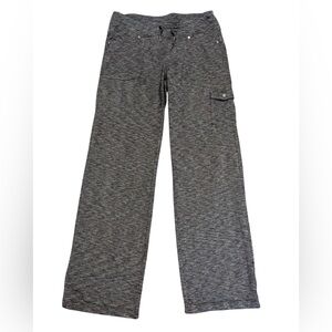 Kuhl Women’s MOVA Knit Mid Rise Straight Leg Cargo Pants In Heather Gray Sz 12